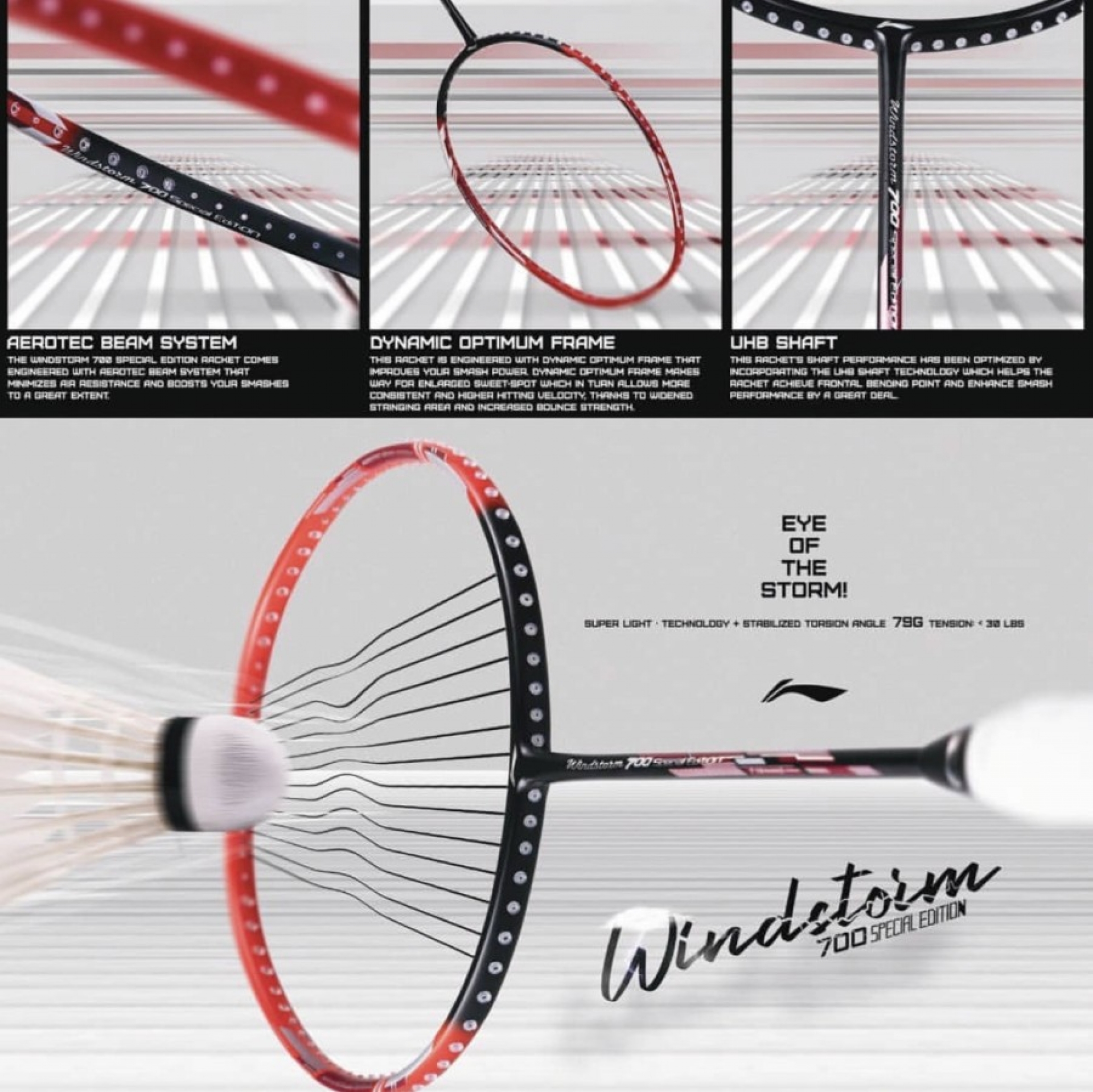 New Raket Badminton Lining Windstorm 700 Special Edition Sports Center