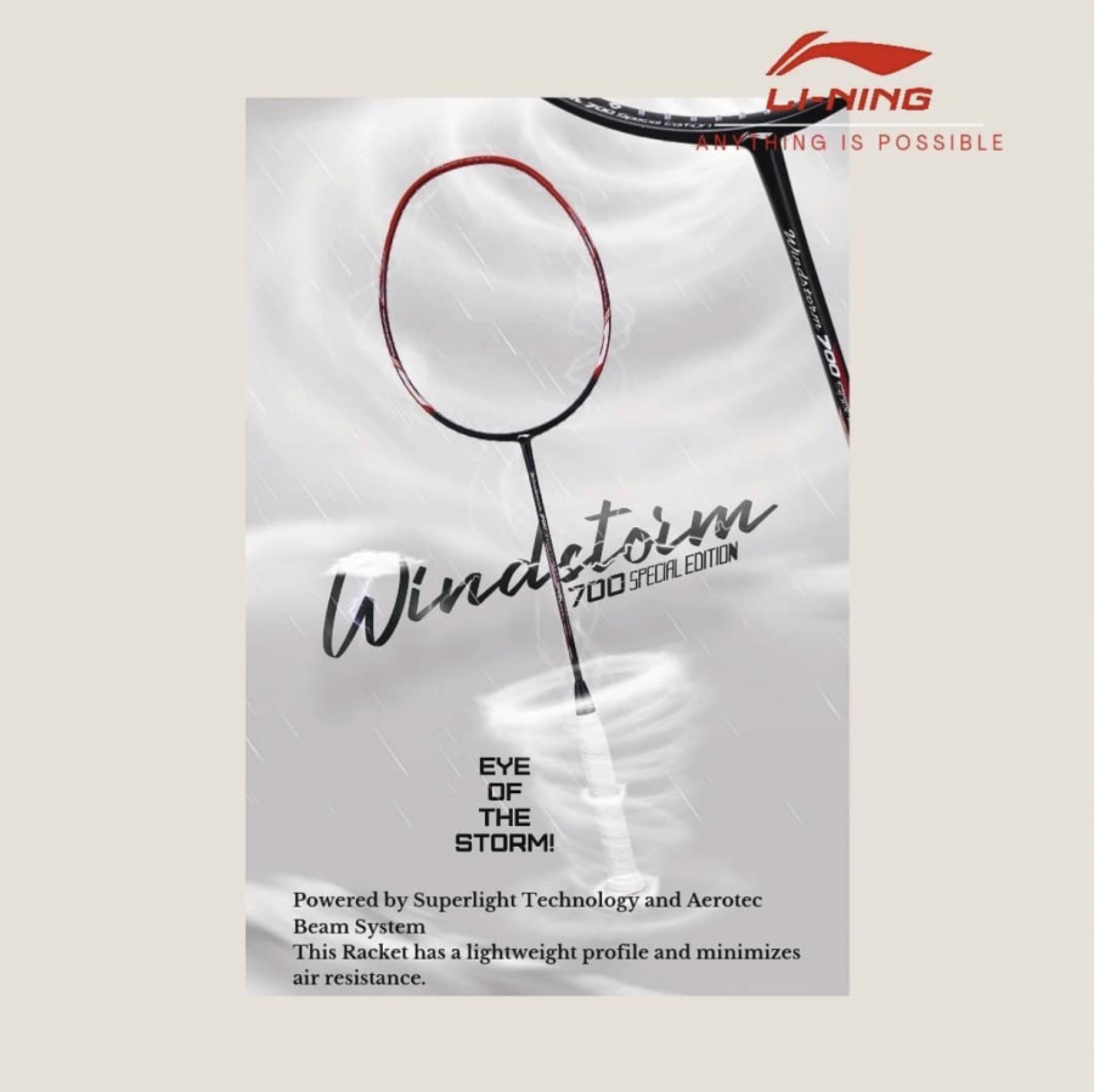 New Raket Badminton Lining Windstorm 700 Special Edition Sports Center