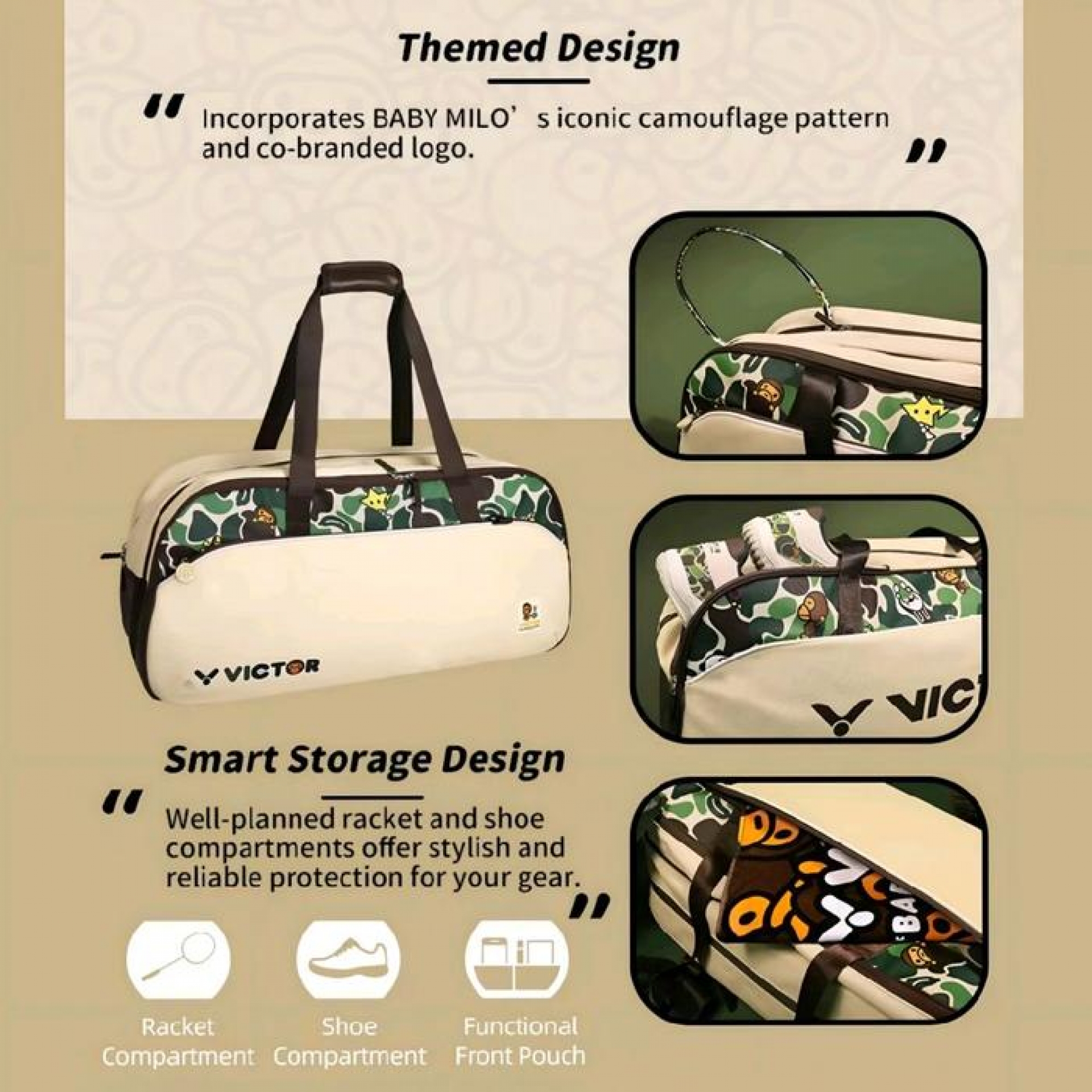 New Limited Edition Tas Badminton / Rectangular Racket Bag Victor