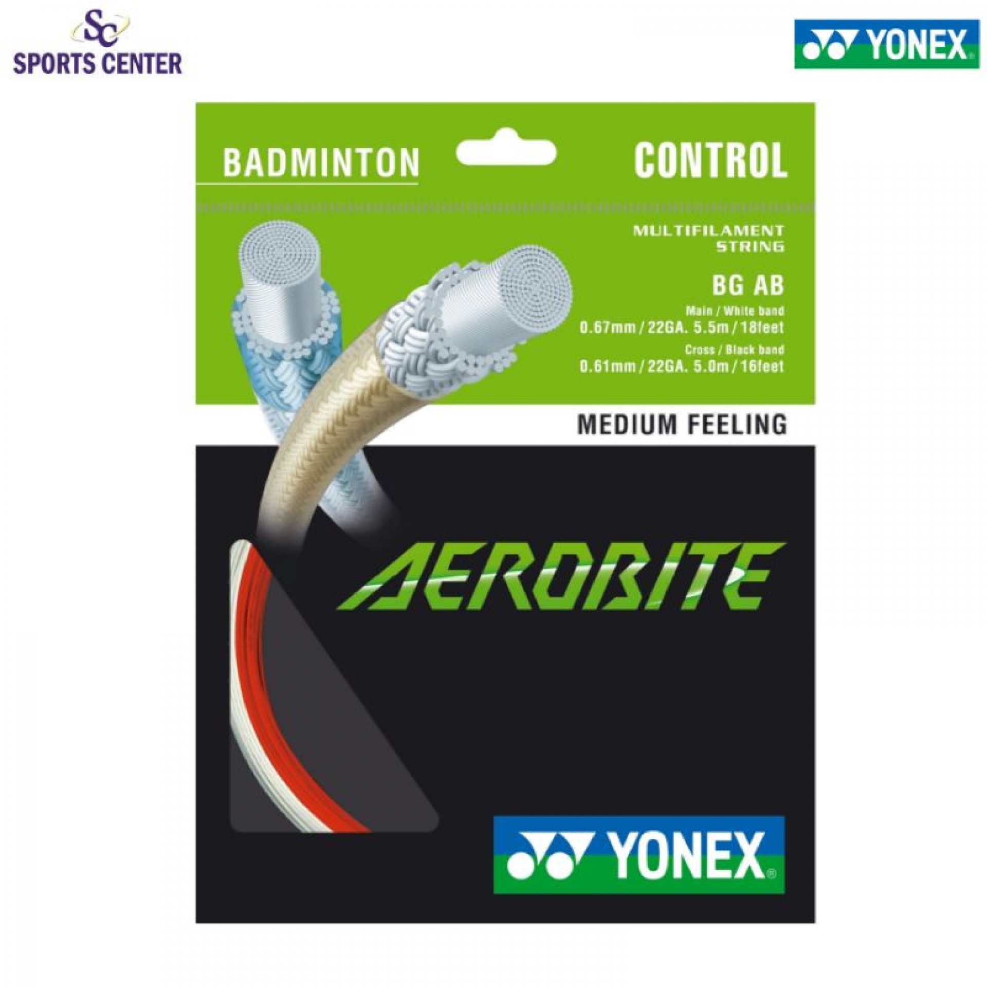 Senar / String Badminton Yonex Aerobite BG AB Sports Center