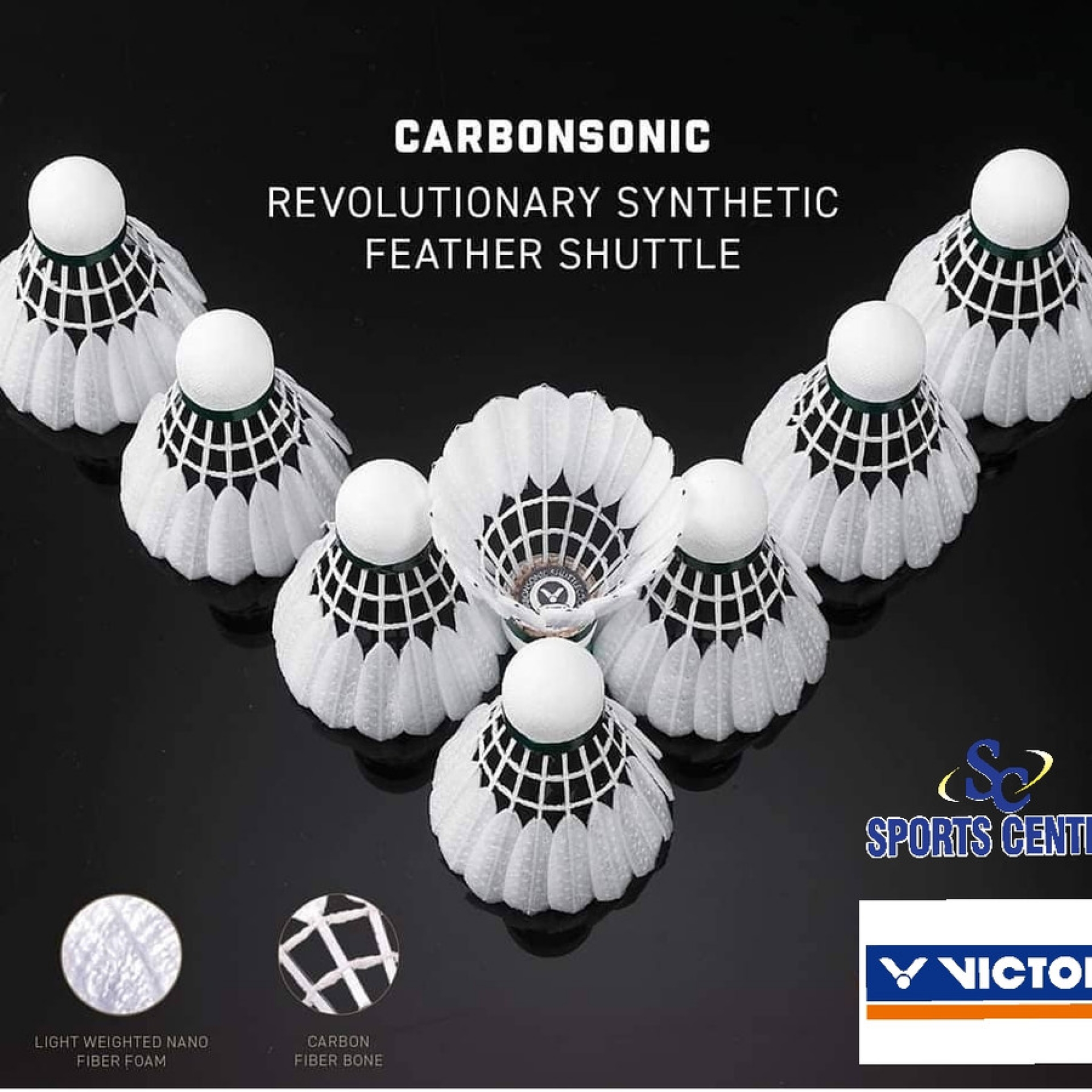 Kok / Shuttlecock Synthetic Victor Carbon Fiber / CS no 1 Sports Center