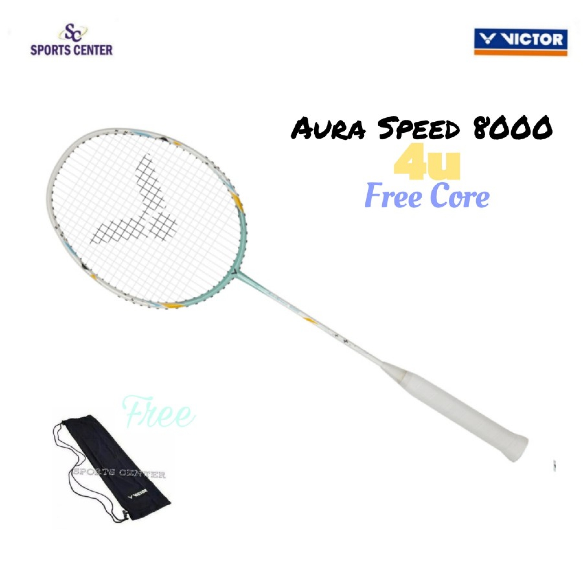 New Color Raket Badminton Victor Auraspeed 8000 / ARS 8000