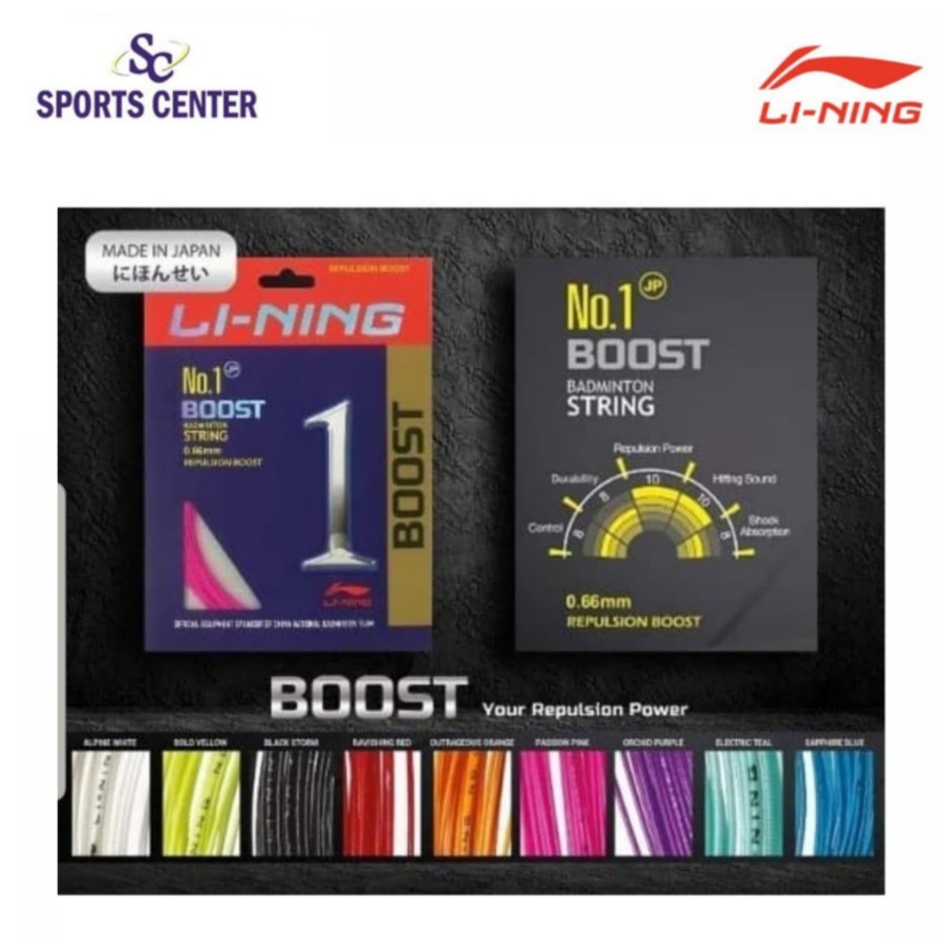 Senar Badminton Lining No 1 / No.1 Boost Sports Center