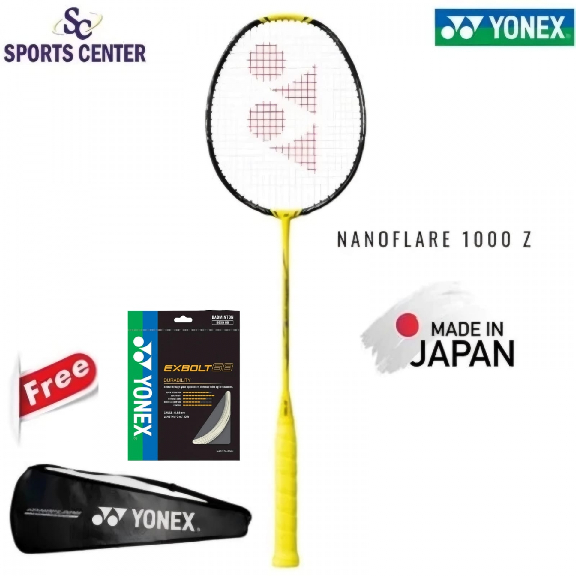 New Raket Badminton Yonex Nanoflare 1000 Z / 1000Z Lightning