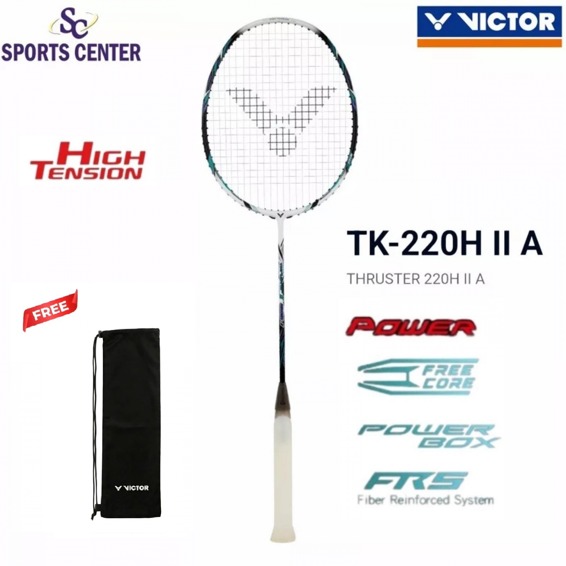 New Raket Badminton Victor Thruster K 220H / TK-220H / TK 220H II